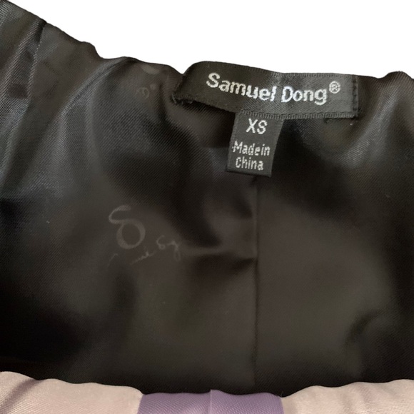 SAMUEL DONG BLACK STRETCHY RUFFLE SLEEVELESS MINI DRESS BLACK COCKTAIL DRESS - Picture 13 of 15